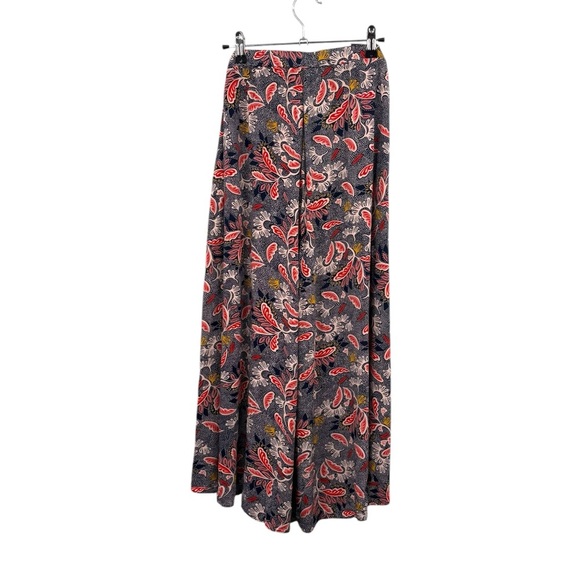 Aakaa Size Large High-Waisted Wide-Leg Floral Print Crop Pants - Picture 3 of 7